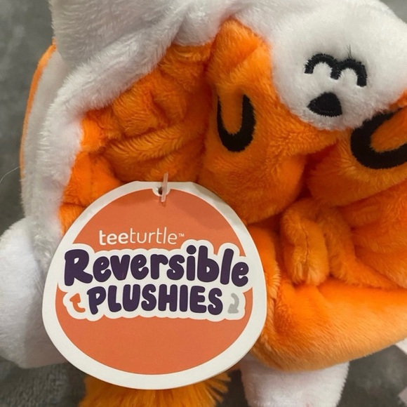 Teeturtle Orange Fox reversible Happy to Angry NWT - Picture 6 of 6